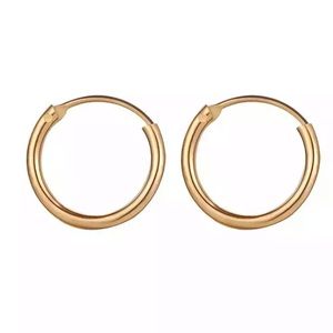 Gold Huggie Hoop Earrings